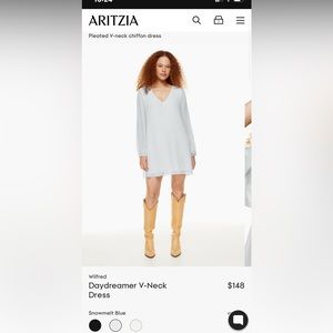 Wilfred Daydreamer v neck dress size large ** pastel sage green